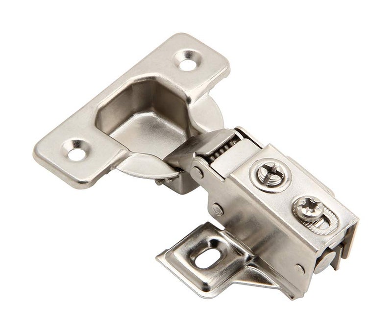 Silverline 2 Pack Soft Close 1/2 Inch Overlay Short Arm Kitchen Cabinet Hinges, Brushed Nickel 95 Opening Degree Concealed Face Frame Door Hinges with Mounting Screws - Image 5